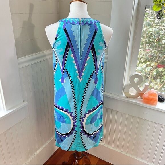 Retro 60s Shift Dress Size 6 Mediterranean Italian Designer Averado Bessi - Picture 2 of 12